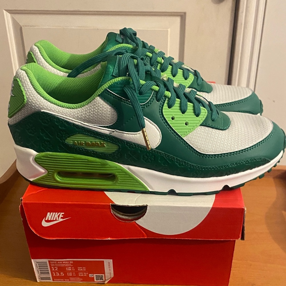 Men’s Size 12 Nike Air Max 90 Pine Green - Picture 4 of 10
